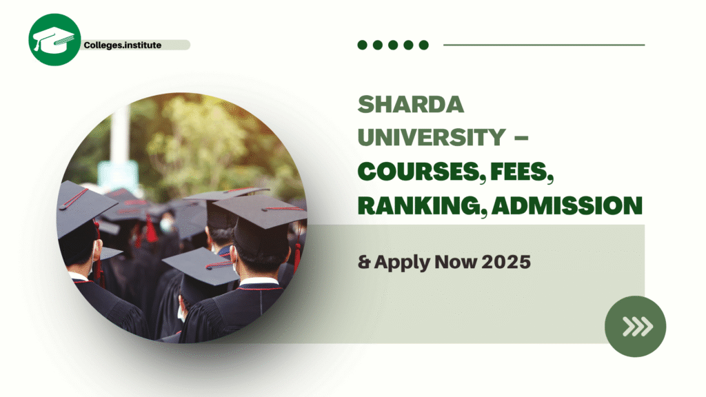 Sharda University – Courses, Fees, Ranking, Admission & Apply Now 2025