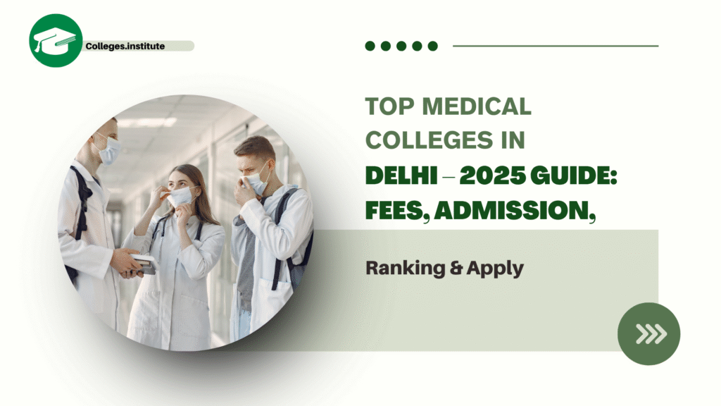 Top Medical Colleges in Delhi – 2025 Guide: Fees, Admission, Ranking & Apply