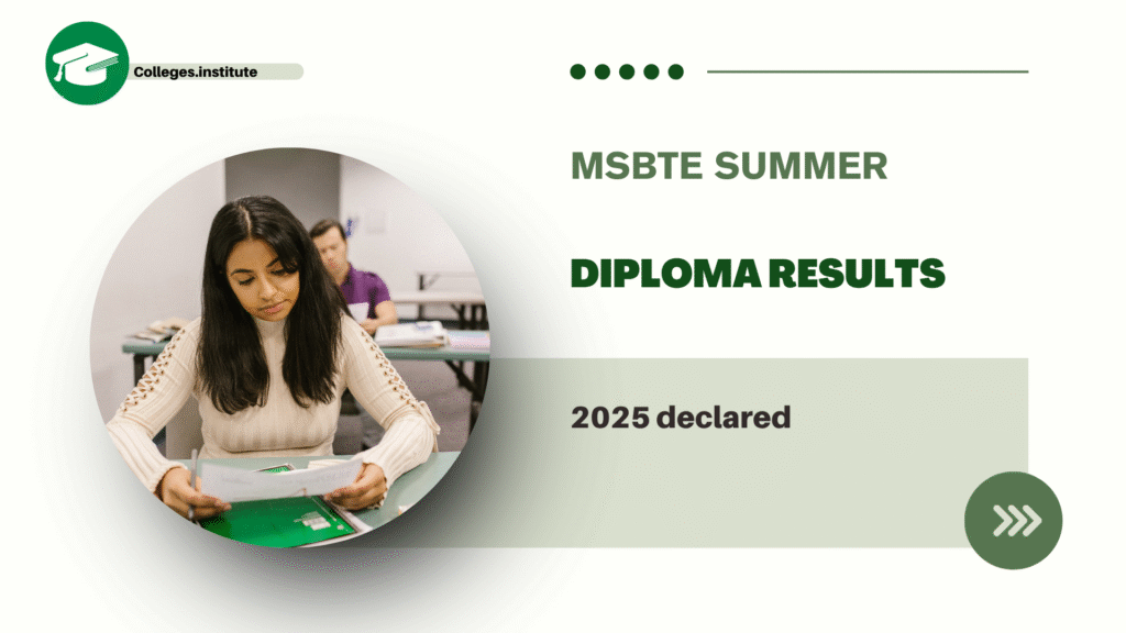 MSBTE summer diploma results 2025 declared